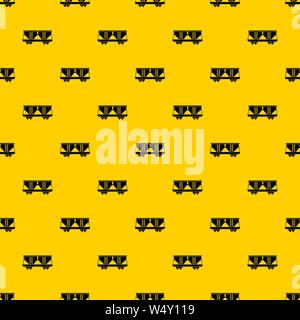 Freight railroad car pattern vector Stock Vector