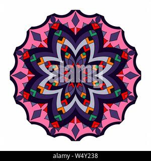 Ornament beautiful pattern with mandala. Geometric circle element made in vector Stock Vector