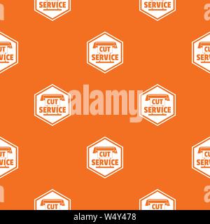 Cut service pattern vector orange Stock Vector