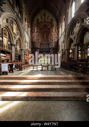 London, United Kingdom, 18th July 2019, interior of St Cuthberts Church in Earls Court Stock Photo