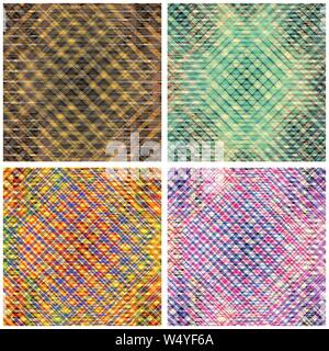 colored lines abstract geometric background collection of vector illustration Stock Vector
