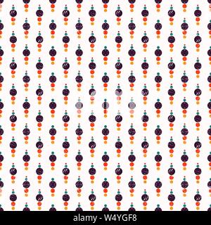colored balls grunge effect seamless vector pattern background Stock Vector