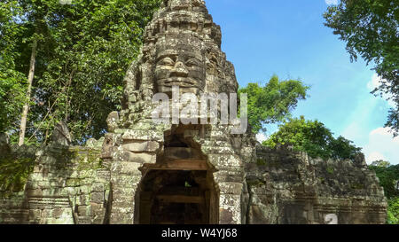 the east gate of banteay kdei temple in angkor wat Stock Photo