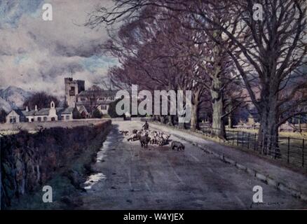 Crosthwaite Church, Keswick - The English Lakes - A. Heaton Cooper. Stock Photo