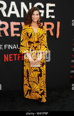 New York, NY, USA. 25th July, 2019. Laura Gomez at arrivals for ORANGE IS THE NEW BLACK Final Season Premiere, Alice Tully Hall at Lincoln Center, New York, NY July 25, 2019. Credit: Jason Mendez/Everett Collection/Alamy Live News Stock Photo