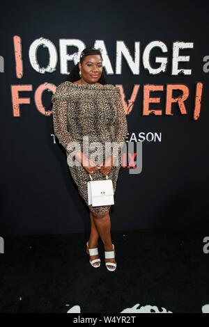 New York, NY, USA. 25th July, 2019. at arrivals for ORANGE IS THE NEW BLACK Final Season Premiere, Alice Tully Hall at Lincoln Center, New York, NY July 25, 2019. Credit: Jason Mendez/Everett Collection/Alamy Live News