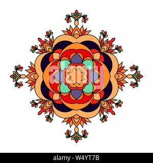 Mandala. beautiful Vintage elements. vector illustration Stock Vector