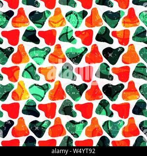 Graffiti small psychedelic seamless pattern vector illustration Stock Vector