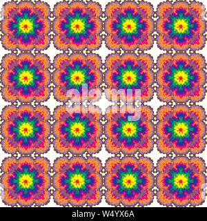bright colored abstract objects on white background vector illustration of retro style Stock Vector
