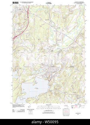 Massachusetts  USGS Historical Topo Map MA Clinton 20120613 TM Restoration Stock Photo