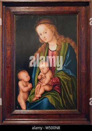 Madonna with Kind and Johannes de Doper, Cornelis Schut (I), 1618 ...