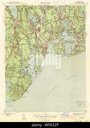 Cotuit, Massachusetts, map 1943, 1:31680, United States of America by ...