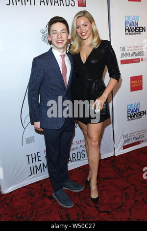 The 2019 Jimmy Awards, National High School Musical Theatre Awards, held at the Minskoff Theatre - Arrivals. Featuring: Andrew Barth Feldman, Reneé Rapp Where: New York, New York, United States When: 24 Jun 2019 Credit: Joseph Marzullo/WENN.com Stock Photo