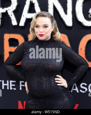 New York, NY - July 25, 2019: Amanda Fuller attends 'Orange Is The New Black' Final Season World Premiere at Lincoln Center Alice Tully Hall Stock Photo