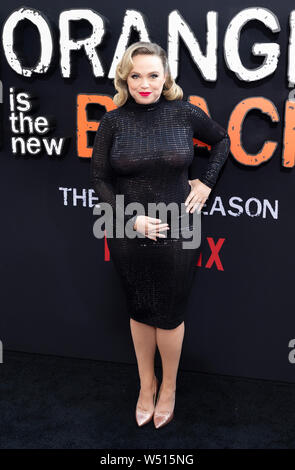 New York, NY - July 25, 2019: Amanda Fuller attends 'Orange Is The New Black' Final Season World Premiere at Lincoln Center Alice Tully Hall Stock Photo