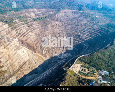 Wuhan. 27th Nov, 2017. Photo taken on Nov. 27, 2017 shows Huangshi National Mine Park in Huangshi, central China's Hubei Province. Hubei has persisted in reform and innovation and witnessed great development achievements in the past 70 years. Credit: Xiong Qi/Xinhua/Alamy Live News Stock Photo