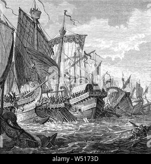 In 256 BC, during the First Punic War (264-241 B.C.) one of the greatest naval battles in history took place off Cape Pelorus on the coast of Sicily, Italy when 330 ancient Roman ships confronted 350 Carthaginians ships. The struggle was long and many lives were lost. The fight between these two huge ancient powers is today known as the Battle Of Cape Ecnomus,was eventually won by the Romans.