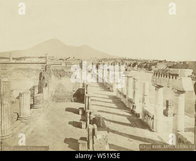 Pompeii, Forum, Achille Mauri (Italian, 1806 - 1883), Pompeii, Italy, 1870–1889, Albumen silver print, 20.1 × 26.1 cm (7 15/16 × 10 1/4 in Stock Photo