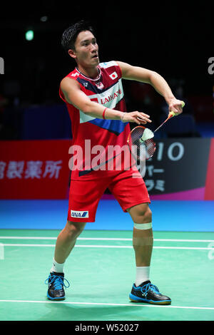 Tokyo, Japan. 26th July, 2019. Kento Momota (JPN) Badminton