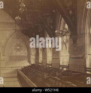 Interior of Reformed Church - 57th St and Lexington Av. New York City, Edward and Henry T. Anthony & Co. (American, 1862 - 1902), about 1869–1875, Albumen silver print Stock Photo