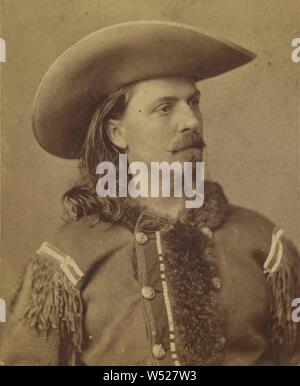 William F. Cody - Buffalo Bill, Jeremiah Gurney & Son, about 1870, Albumen silver print Stock Photo