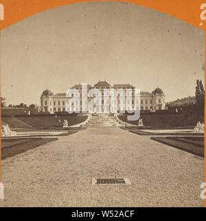 Wien. Belvedere, Oscar Kramer (Austrian, 1835 - 1892), 1865–1875, Albumen silver print Stock Photo