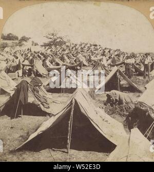 San Juan Hill, where Col. Roosevelt's Rough Riders led the Charge. - The Victorious Army in Camp, Cuba., B. L. Singley (American, 1864), 1898, Gelatin silver print Stock Photo