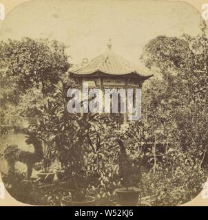 Canton. Garden of How Qua, The Chinese Merchant Prince., Pierre Joseph Rossier (Swiss, 1829 - about 1883), Negretti & Zambra (British, active 1850 - 1899), 1858–1859, Albumen silver print Stock Photo