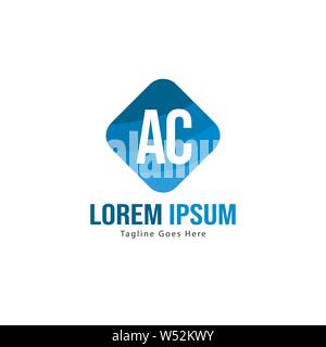AC Letter Logo Design. Creative Modern AC Letters Icon Illustration design Stock Vector