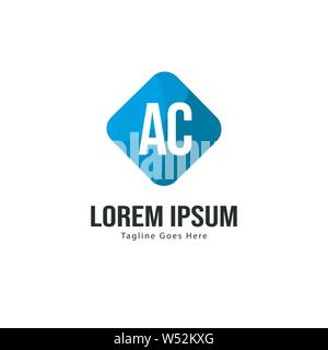 AC Letter Logo Design. Creative Modern AC Letters Icon Illustration design Stock Vector