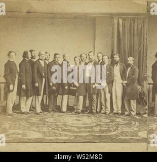 The Prince of Wales and Suite, Mathew B. Brady (American, about 1823 - 1896), 1860, Albumen silver print Stock Photo