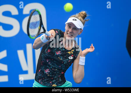 Aryna Sabalenka, Of Belarus, Returns A Shot During The First Set ...