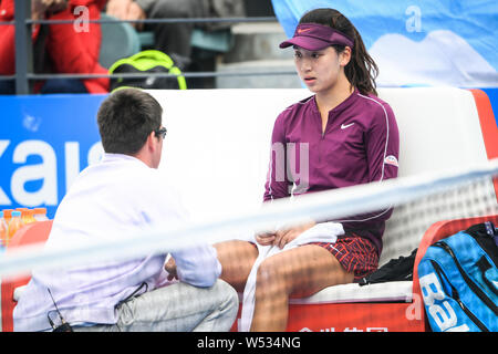 Xinyu WANG of China during the second day of the Roland-Garros 2025 ...