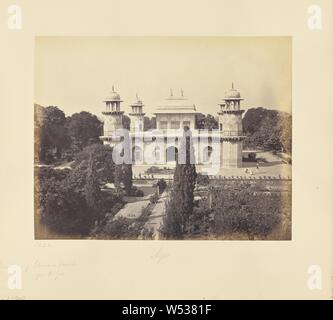 Agra, The Mausoleum of Prince Etmad-Dowlah, from the Gate, Samuel Bourne (English, 1834 - 1912), Agra, India, 1865–1866, Albumen silver print, 23 × 29.2 cm (9 1/16 × 11 1/2 in