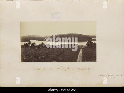 Rio de Maria Farinha / Panorama Pumien Ponte, Marc Ferrez (Brazilian, 1843 - 1923), Recife, Pernambuco, Brazil, 1875 - 1876, Albumen silver print, 14.3 × 27.1 cm (5 5/8 × 10 11/16 in Stock Photo