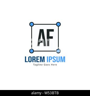 AF Letter Logo Design. Creative Modern AF Letters Icon Illustration design Stock Vector
