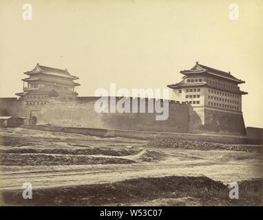 Anting Gate of Peking after the Surrender, Felice Beato (English, born Italy, 1832 - 1909), Peking, China, 1860, Albumen silver print, 23.8 × 30.1 cm (9 3/8 × 11 7/8 in Stock Photo