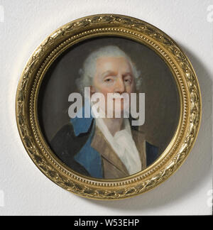 Jean-Baptiste Greuze, 1725-1805, French artist, painting, Watercolor and gouache on ivory, frame in yellow metal, Height, 8.4 cm (3.3 inches) Stock Photo