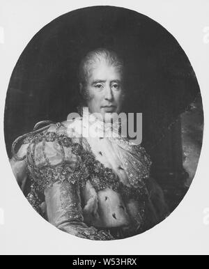 Attributed to Francois Gerard, King Karl X, Karl X, 1757-1836, King of France, painting, portrait, Charles X of France, Oil on canvas, Height, 85 cm (33.4 inches), Width, 72 cm (28.3 inches) Stock Photo