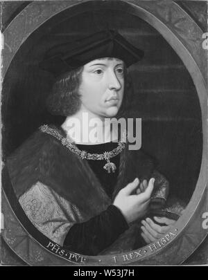 King Philip I, Filip I, 1478-1506, the beautiful, King of Castile, painting, portrait, Philip I of Castile, Oil on panel, Height, 64 cm (25.1 inches), Width, 49 cm (19.2 inches) Stock Photo