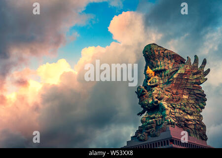 Garuda Wisnu Kencana statue. GWK 122-meter tall statue is one of the most recognizable and popular attractions of island Bali, Indonesia. Stock Photo