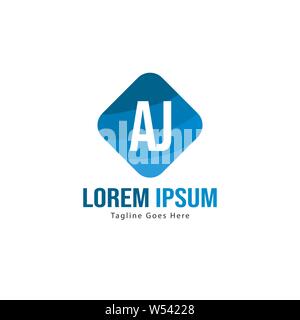 AJ Letter Logo Design. Creative Modern AJ Letters Icon Illustration design Stock Vector