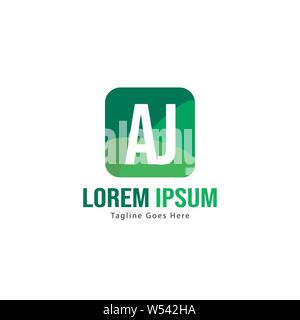 AJ Letter Logo Design. Creative Modern AJ Letters Icon Illustration design Stock Vector