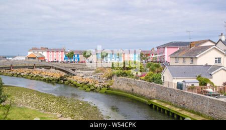 Aberaeron a popular seaside town in Ceredigion, Wales, UK Stock Photo