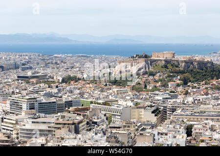 General view of Athens city, Greece Stock Photo