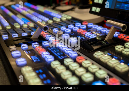 ME2 Live Switcher Video Mixer for Shows and Television Stock Photo