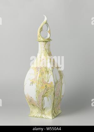 Monogrammed Square Glass Vase