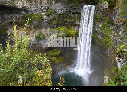 Whistler Brandywine Falls BC Canada. Spectacular Brandywine Falls near Whistler, British Columbia, Canada. Stock Photo