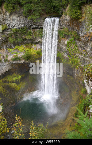 Whistler Brandywine Falls British Columbia. Spectacular Brandywine Falls near Whistler, British Columbia, Canada. Stock Photo