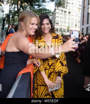 Laura Gomez at arrivals for ORANGE IS THE NEW BLACK Final Season Premiere, Alice Tully Hall at Lincoln Center, New York, NY July 25, 2019. Photo By: RCF/Everett Collection Stock Photo